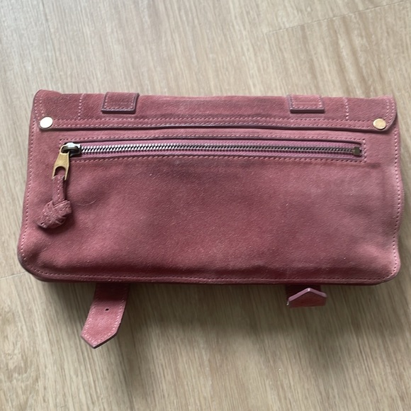 Proenza Schouler PS1 Suede Pochette in “Antique Pink” - Picture 4 of 13